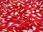 VISCOSE FLUIDE  ORANGE TACHES BLANCHES - My Little Coupon