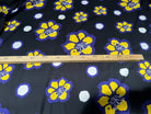 VISCOSE FOND NOIR FLEURS VIOLET - My Little Coupon