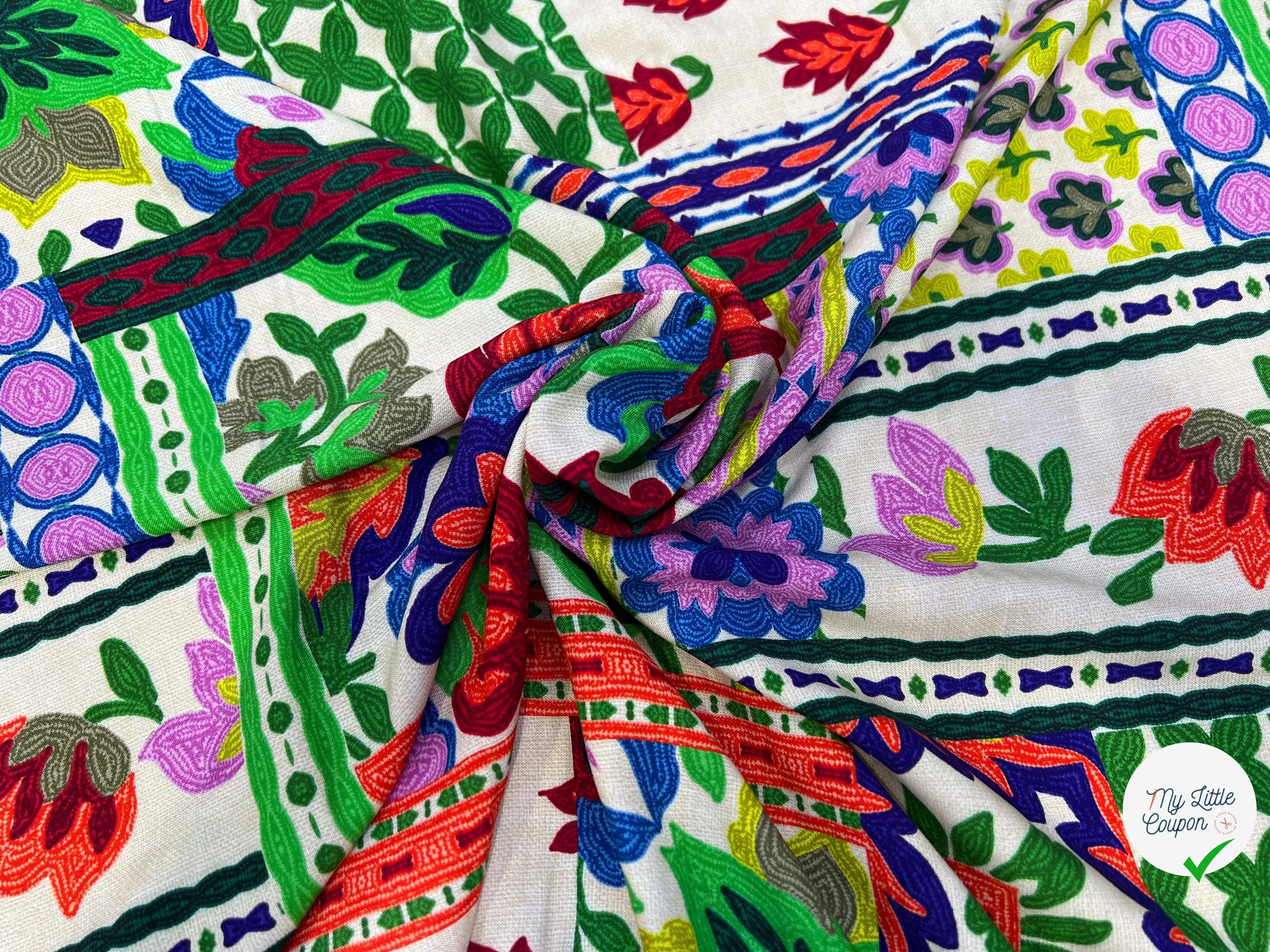 VISCOSE GALIA ECRU 140 CM - My Little Coupon