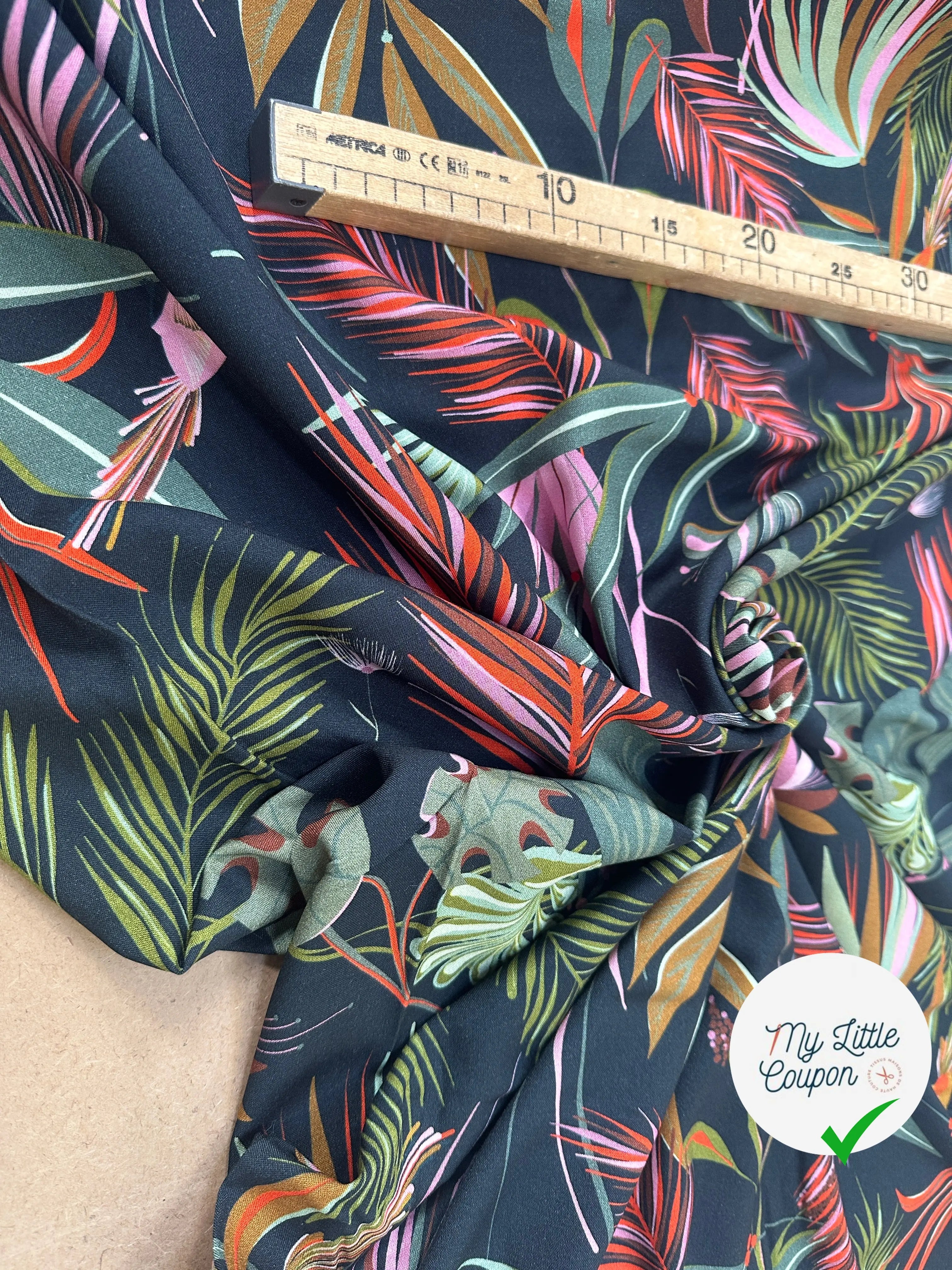 VISCOSE GULFSTREAM NOIR / MULTICO - My Little Coupon