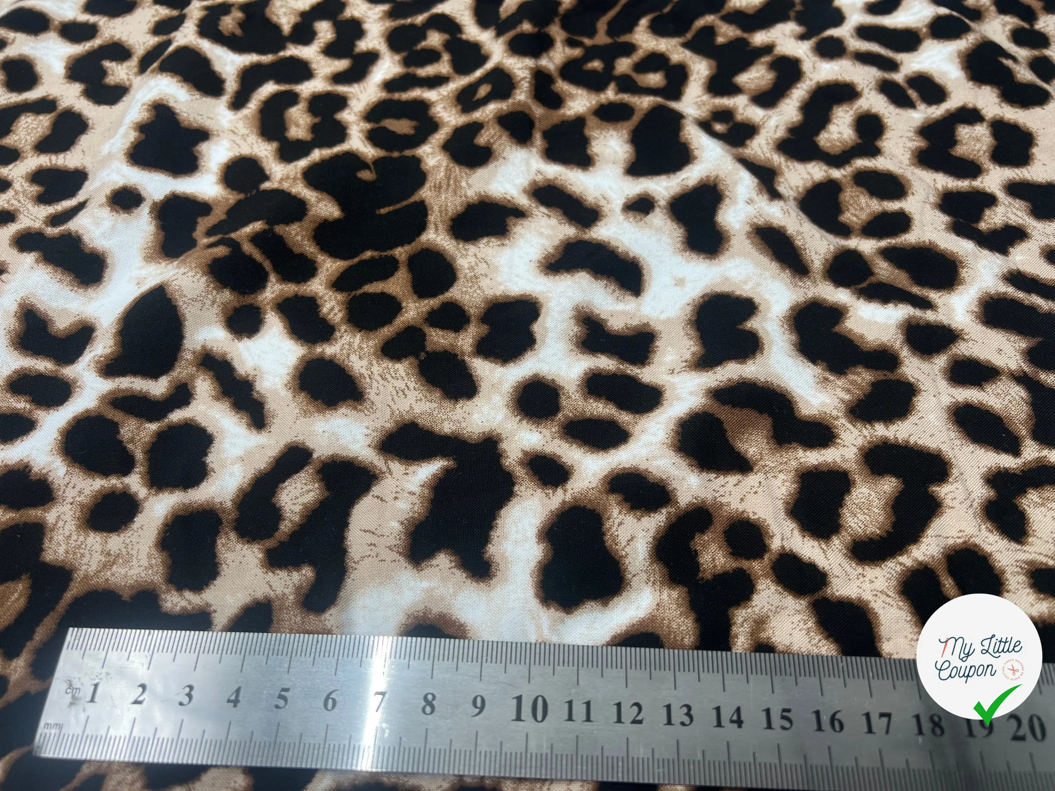 VISCOSE IMPRIMÉ LÉOPARD - My Little Coupon - tissu - coudre