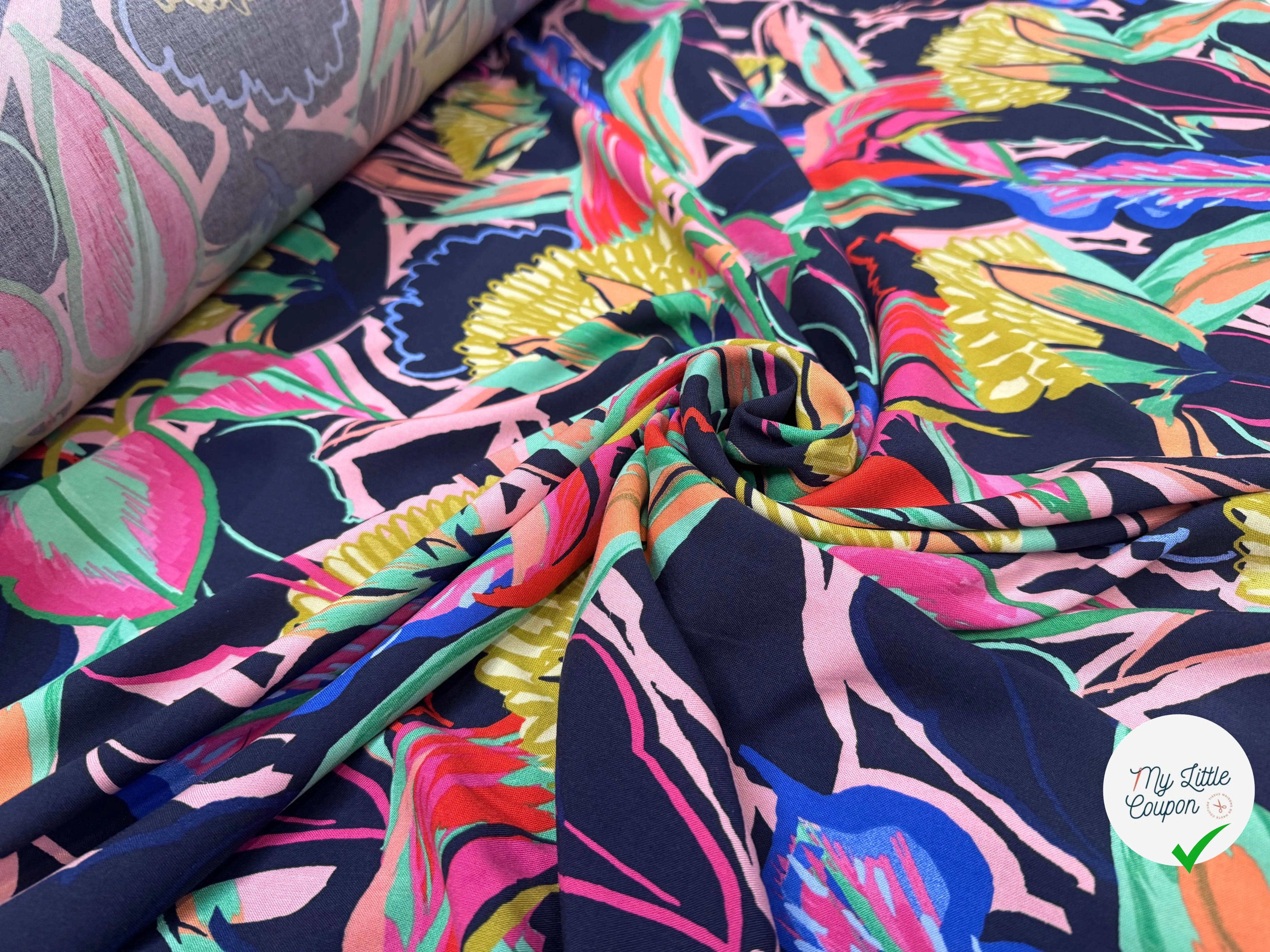 VISCOSE IMPRIMÉE FLEURS SAUVAGES - My Little Coupon