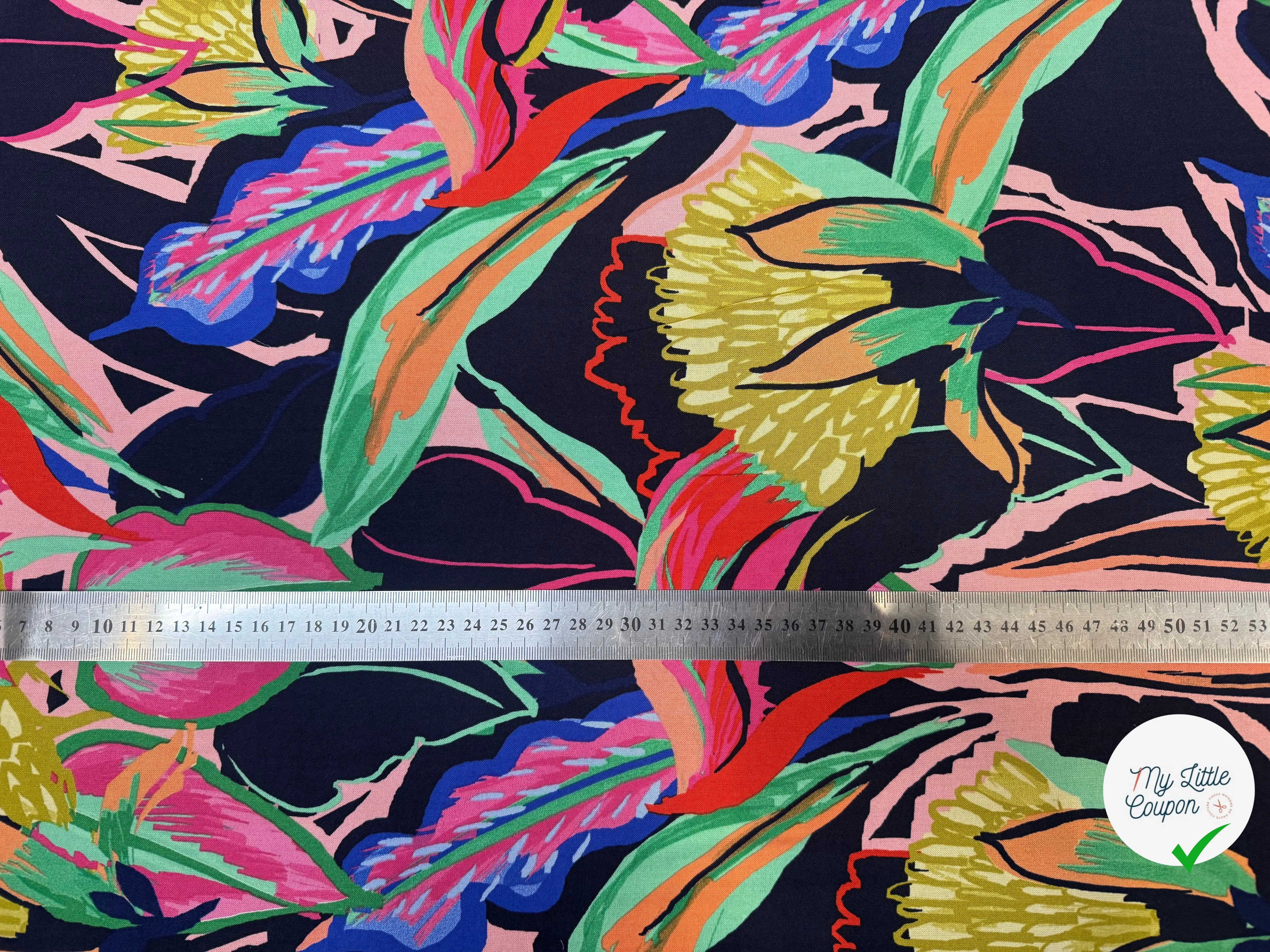 VISCOSE IMPRIMÉE FLEURS SAUVAGES - My Little Coupon