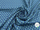 VISCOSE IMPRIMÉE JASMIN D'UNE NUIT MARINE - My Little Coupon - tissu - coudre