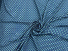 VISCOSE IMPRIMÉE JASMIN D'UNE NUIT MARINE - My Little Coupon - tissu - coudre