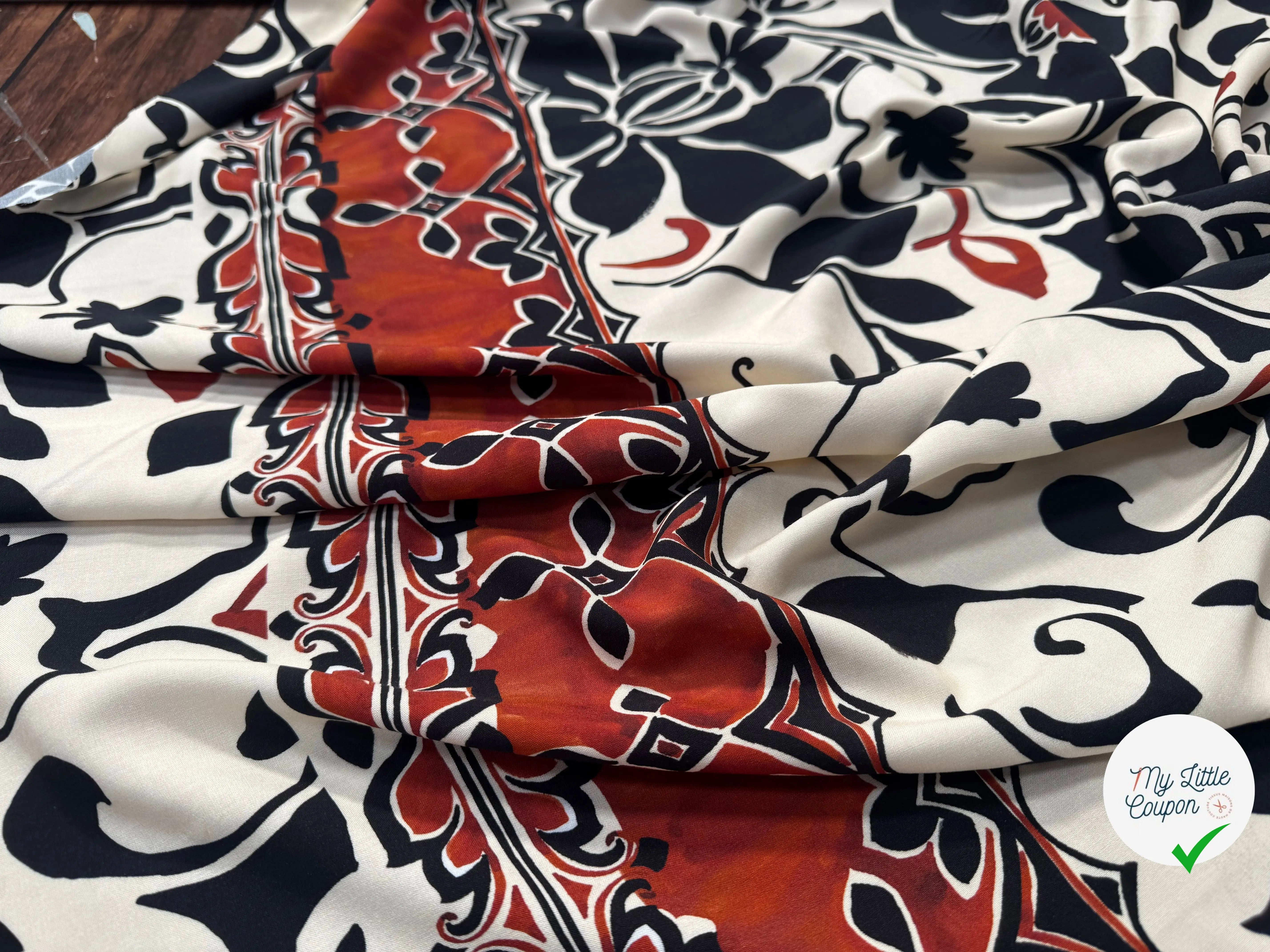 VISCOSE IMPRIMÉE JASMINE INKJET-R0190B-ES7 - My Little Coupon