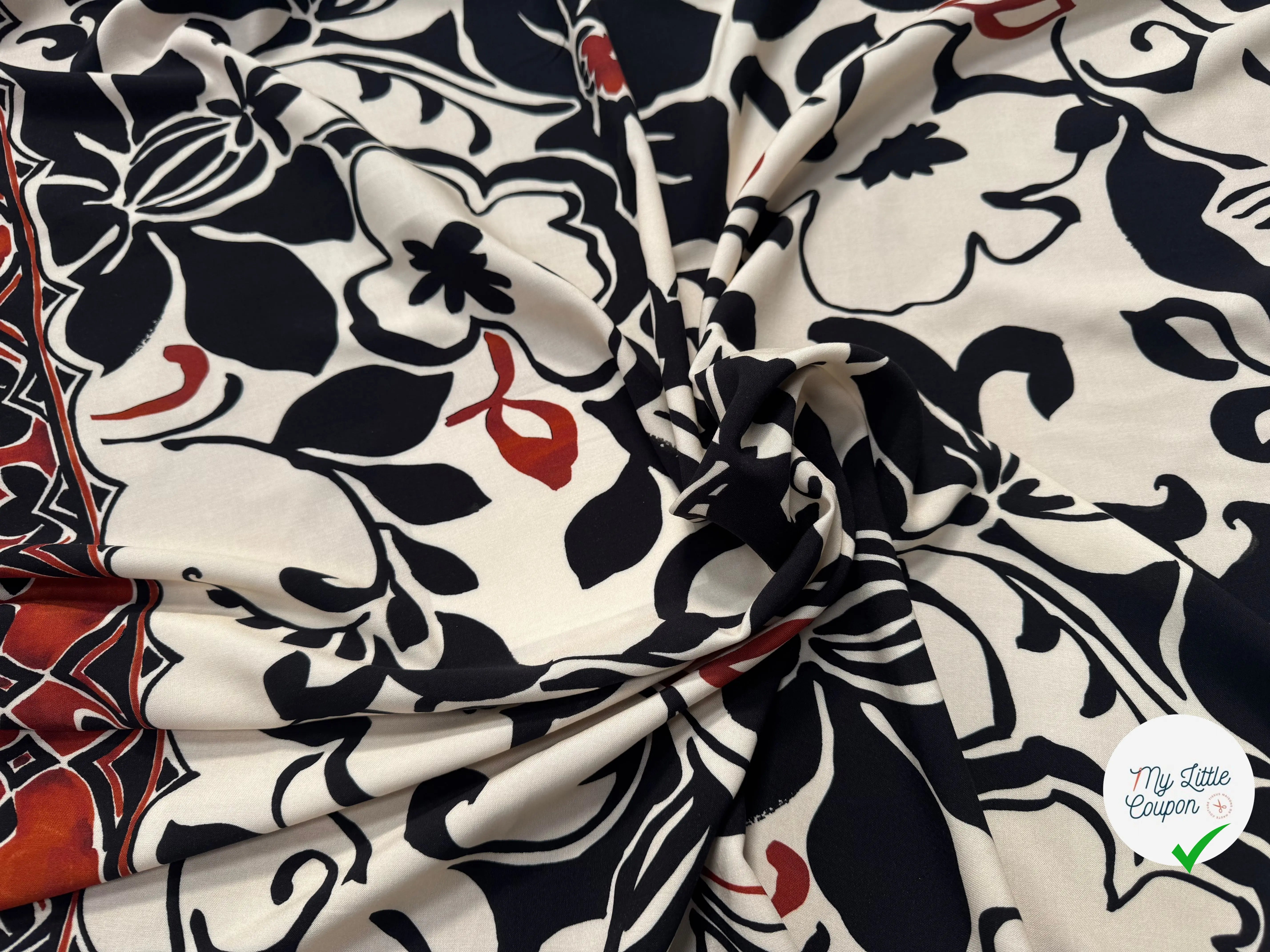 VISCOSE IMPRIMÉE JASMINE INKJET-R0190B-ES7 - My Little Coupon