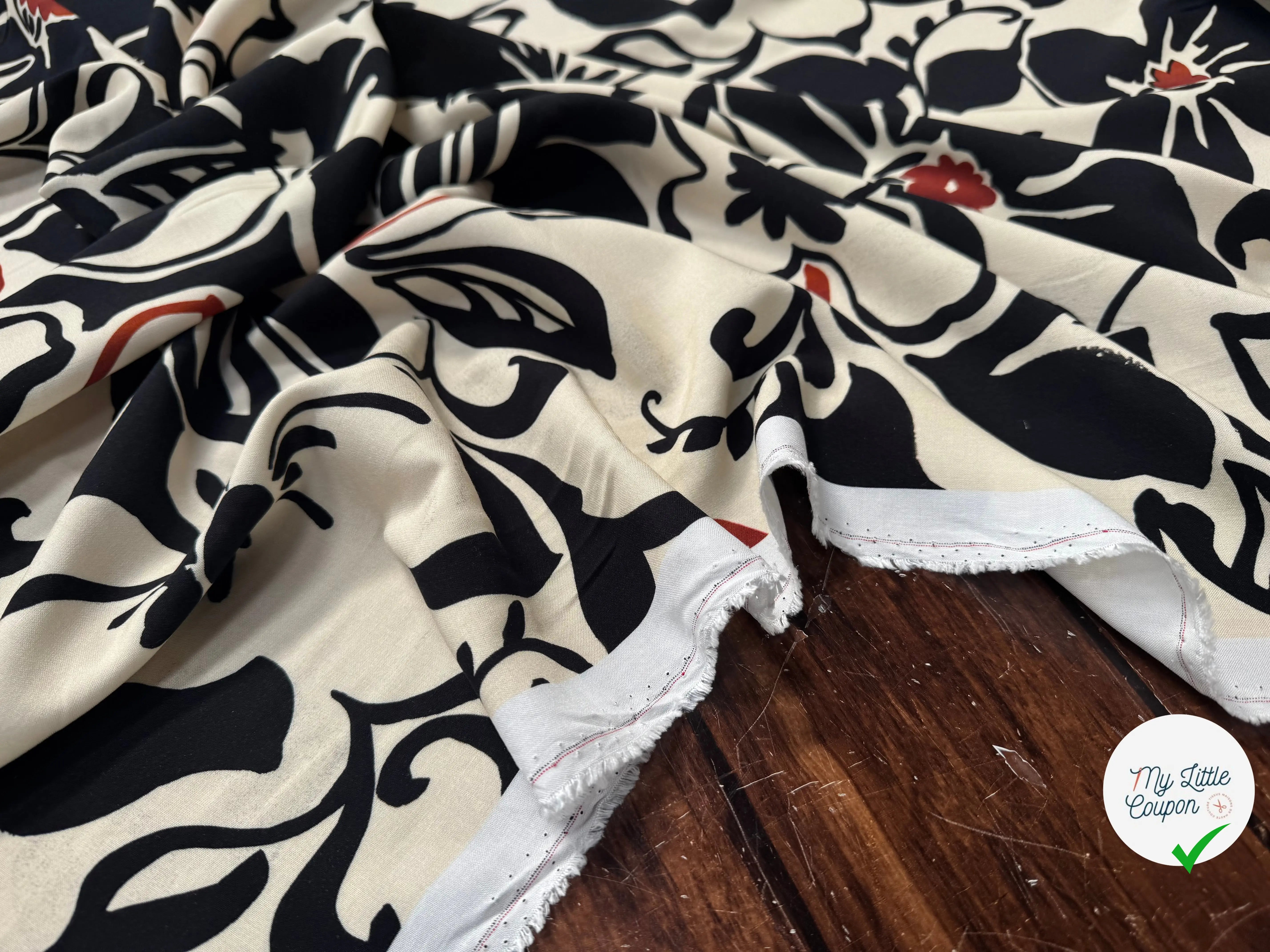 VISCOSE IMPRIMÉE JASMINE INKJET-R0190B-ES7 - My Little Coupon