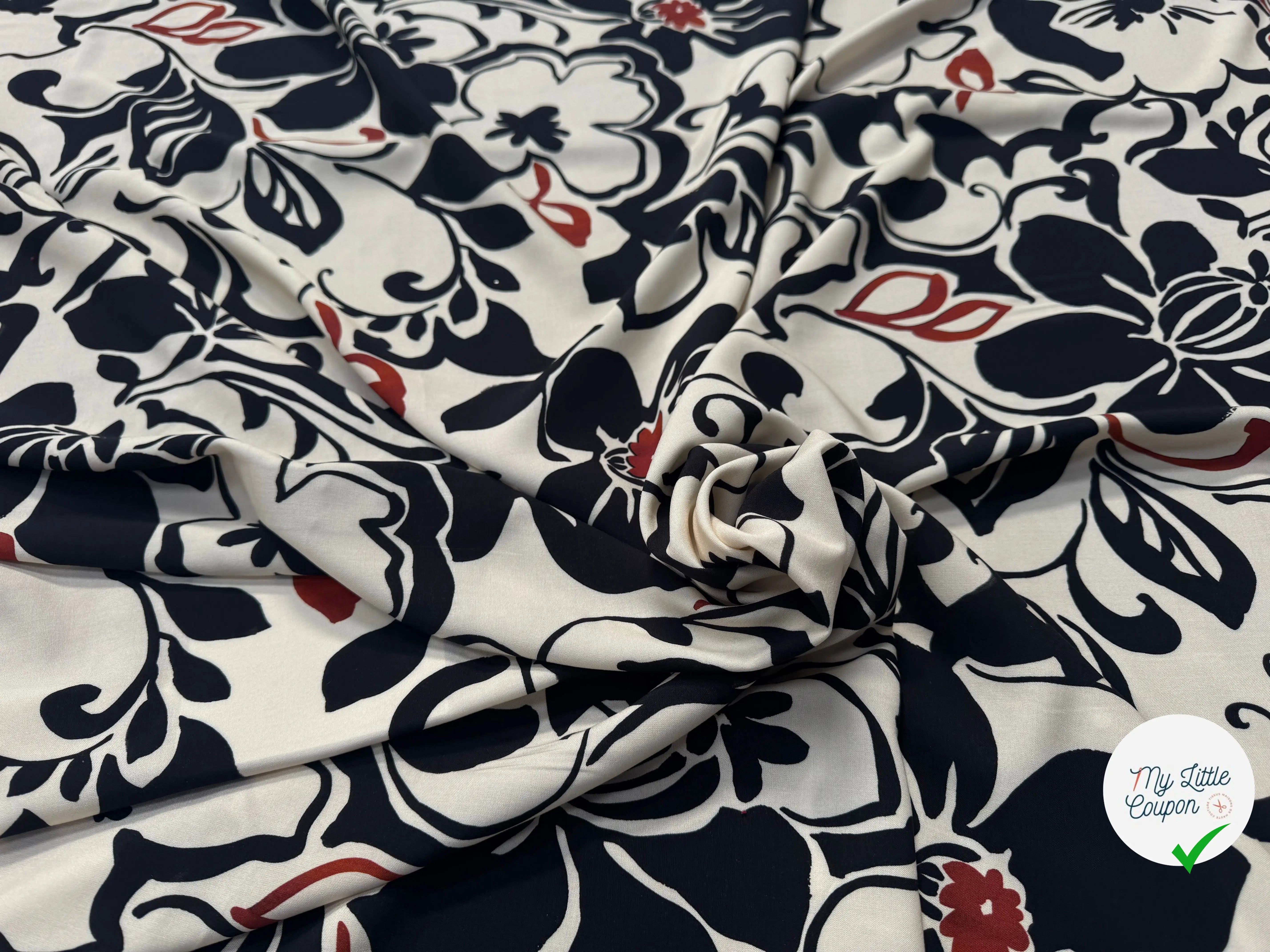 VISCOSE IMPRIMÉE JASMINE INKJET-R0190B-ES7 - My Little Coupon