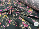 VISCOSE IMPRIMÉE VERTE FLORALE PRINTEMPS - My Little Coupon