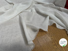 VISCOSE JACQUARD BLANC MOTIFS TONS SUR TONS BRILLANTS - My Little Coupon