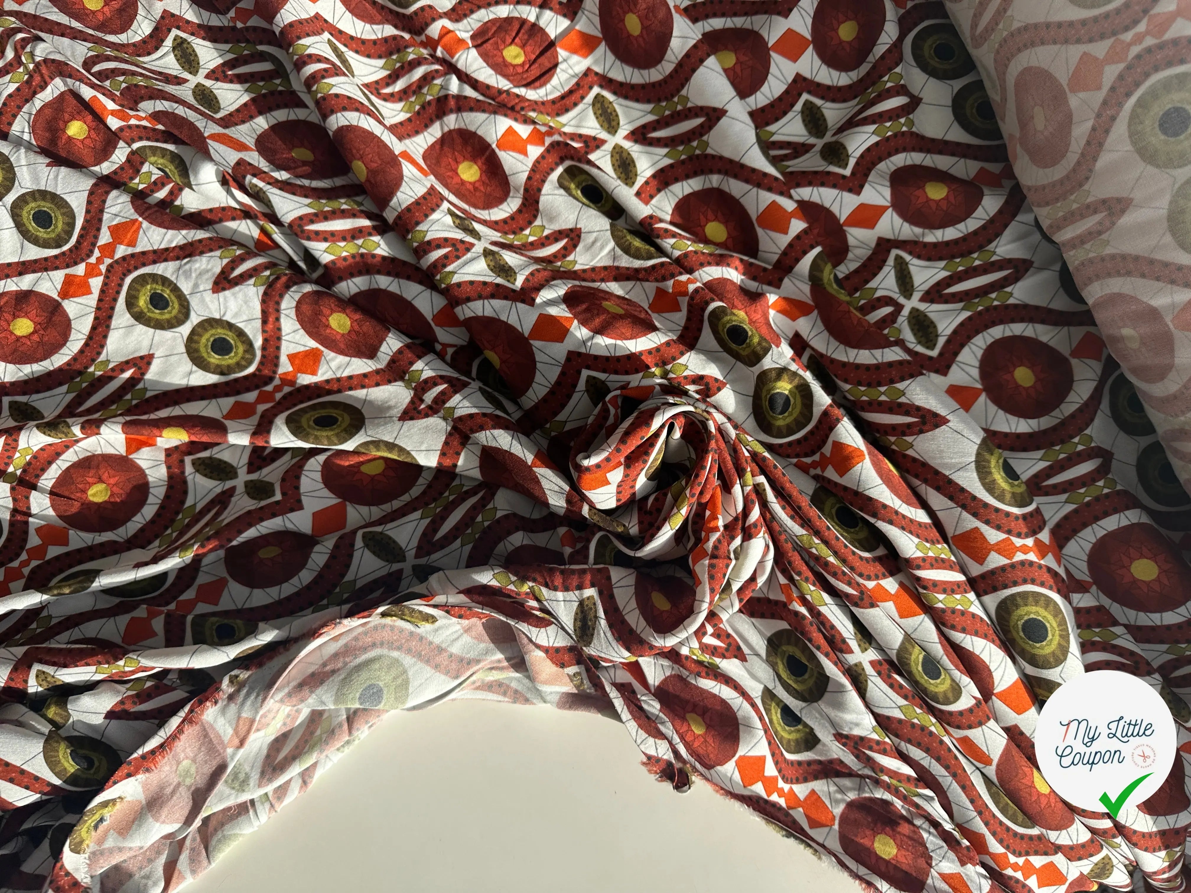 VISCOSE JARDIN DE FOLIE TENDANCE ORANGEJUICE MLC INTERN