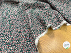 VISCOSE JOLI VERT BULLES ROSÉ ROUGE - My Little Coupon