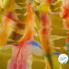 VISCOSE LIN CHAINE ET TRAME ABSTRAIT VERT CITRON - My Little Coupon