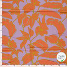 VISCOSE LIN CHAINE ET TRAME FLEURS LILAS - My Little Coupon