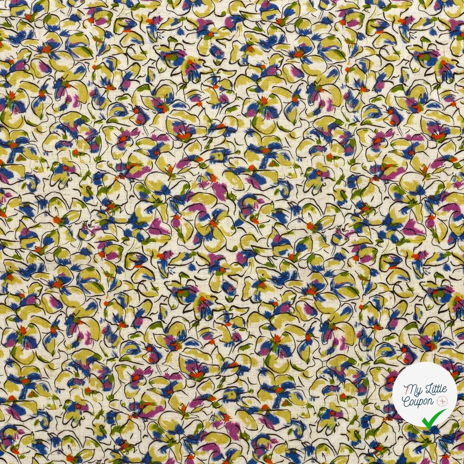 VISCOSE LIN FLOWERS 2 - My Little Coupon
