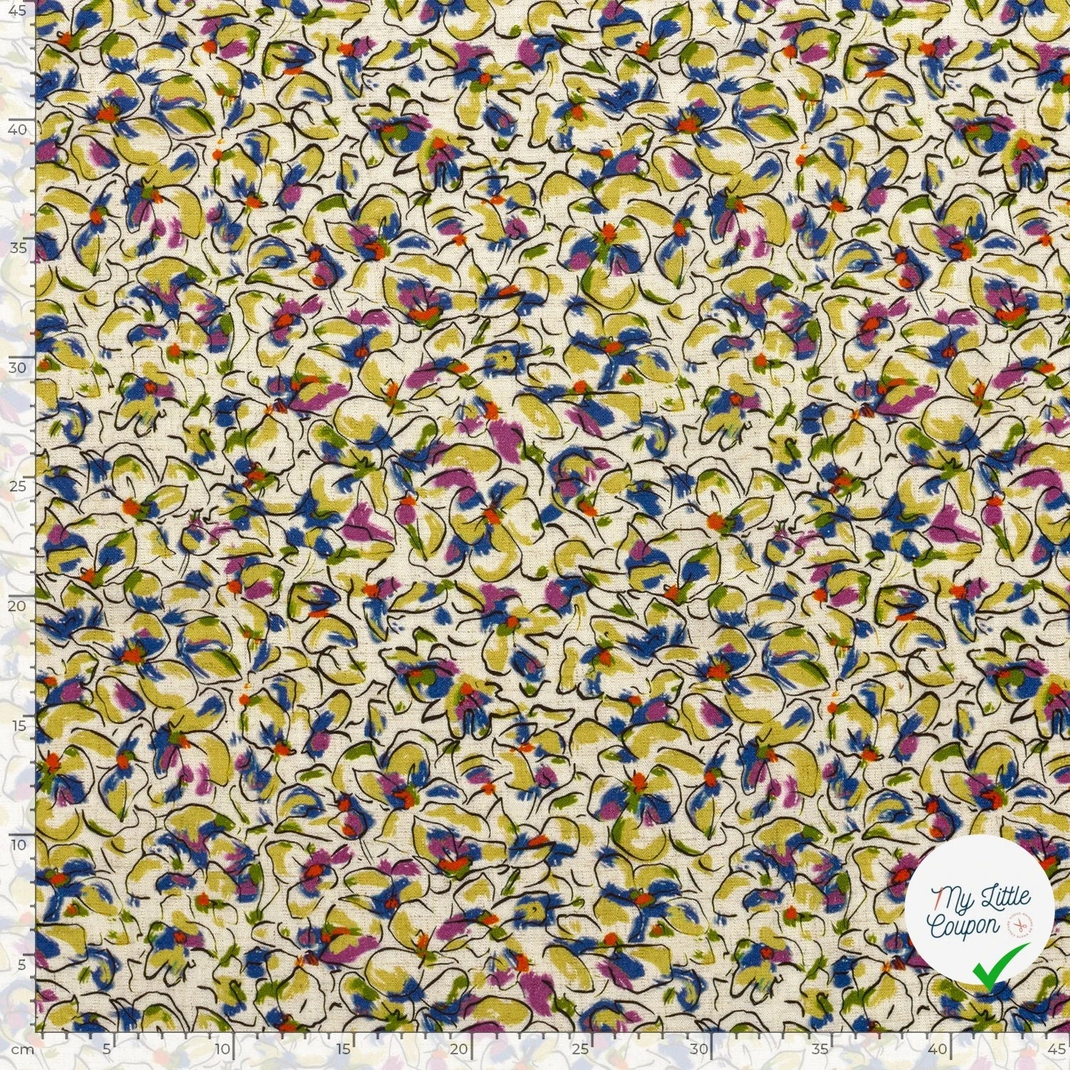 VISCOSE LIN FLOWERS 2 - My Little Coupon
