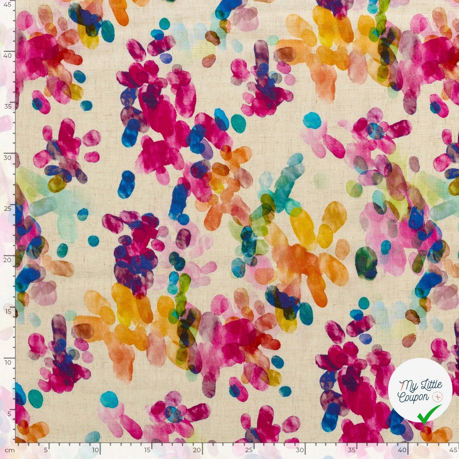 VISCOSE LIN FLOWERS 3 - My Little Coupon