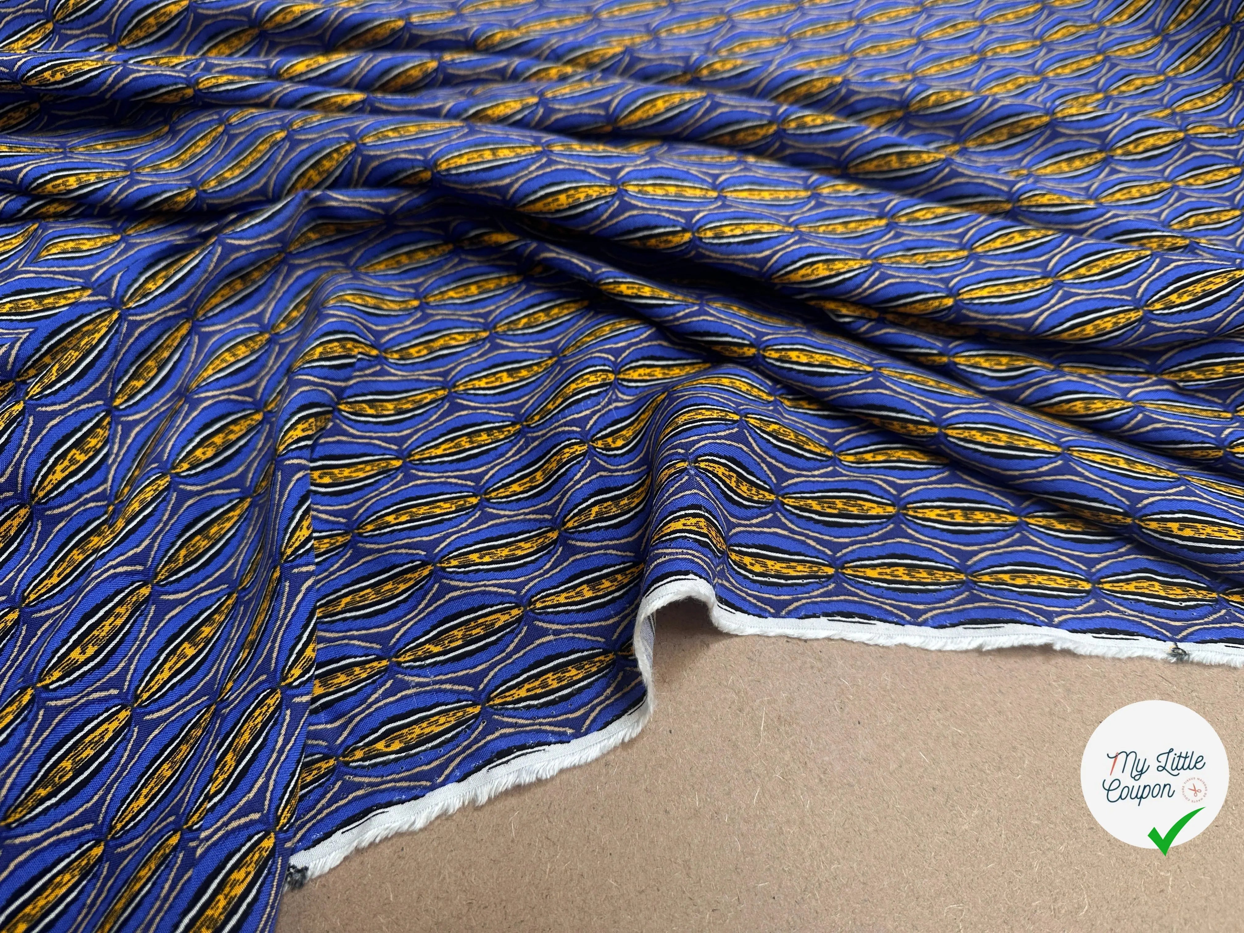 VISCOSE MANIOC BLEU OEKO-TEX - My Little Coupon