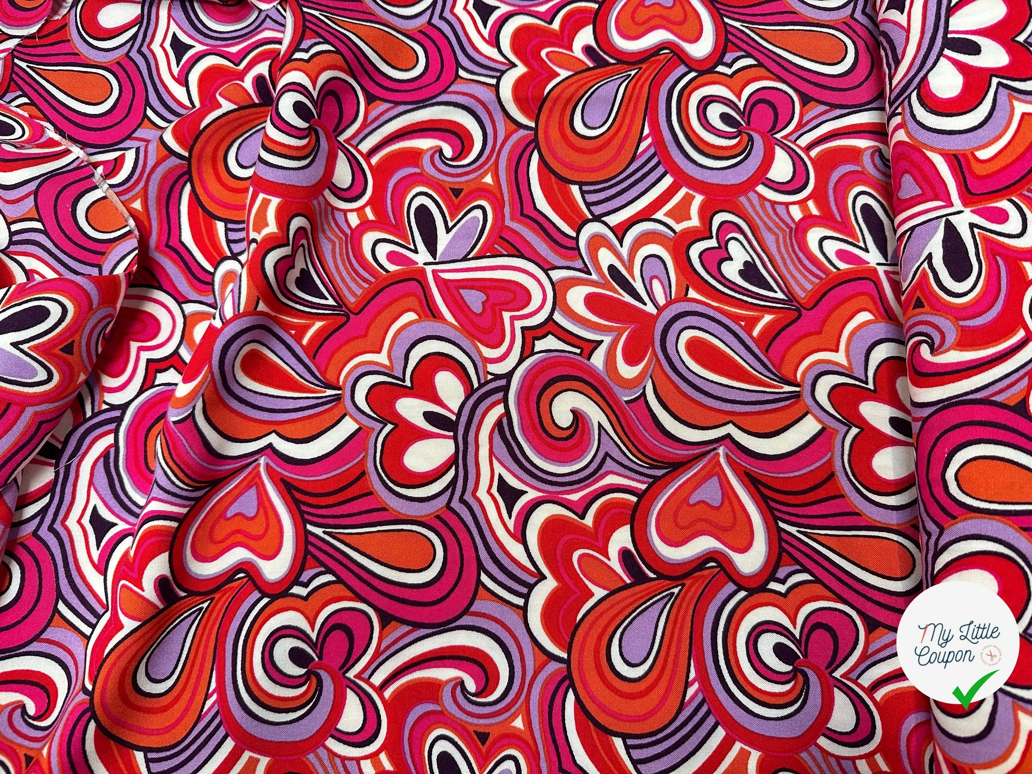 VISCOSE MIKA2 ROSE / ORANGE - My Little Coupon