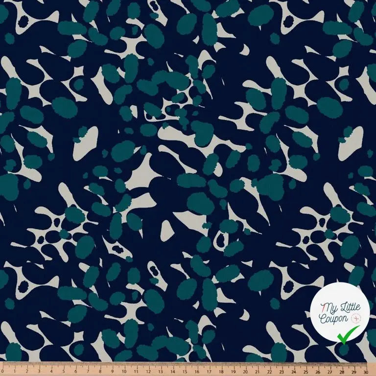 VISCOSE MOWALI BLANC / INDIGO - My Little Coupon