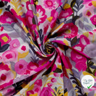 VISCOSE NYLON OTTOMAN FLOWERS - My Little Coupon