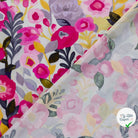 VISCOSE NYLON OTTOMAN FLOWERS - My Little Coupon