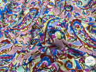 VISCOSE PAISLEY BLEU MULTICO 140 CM - My Little Coupon