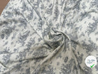 VISCOSE POMPADOUR BLANC CASSE / GRIS - My Little Coupon