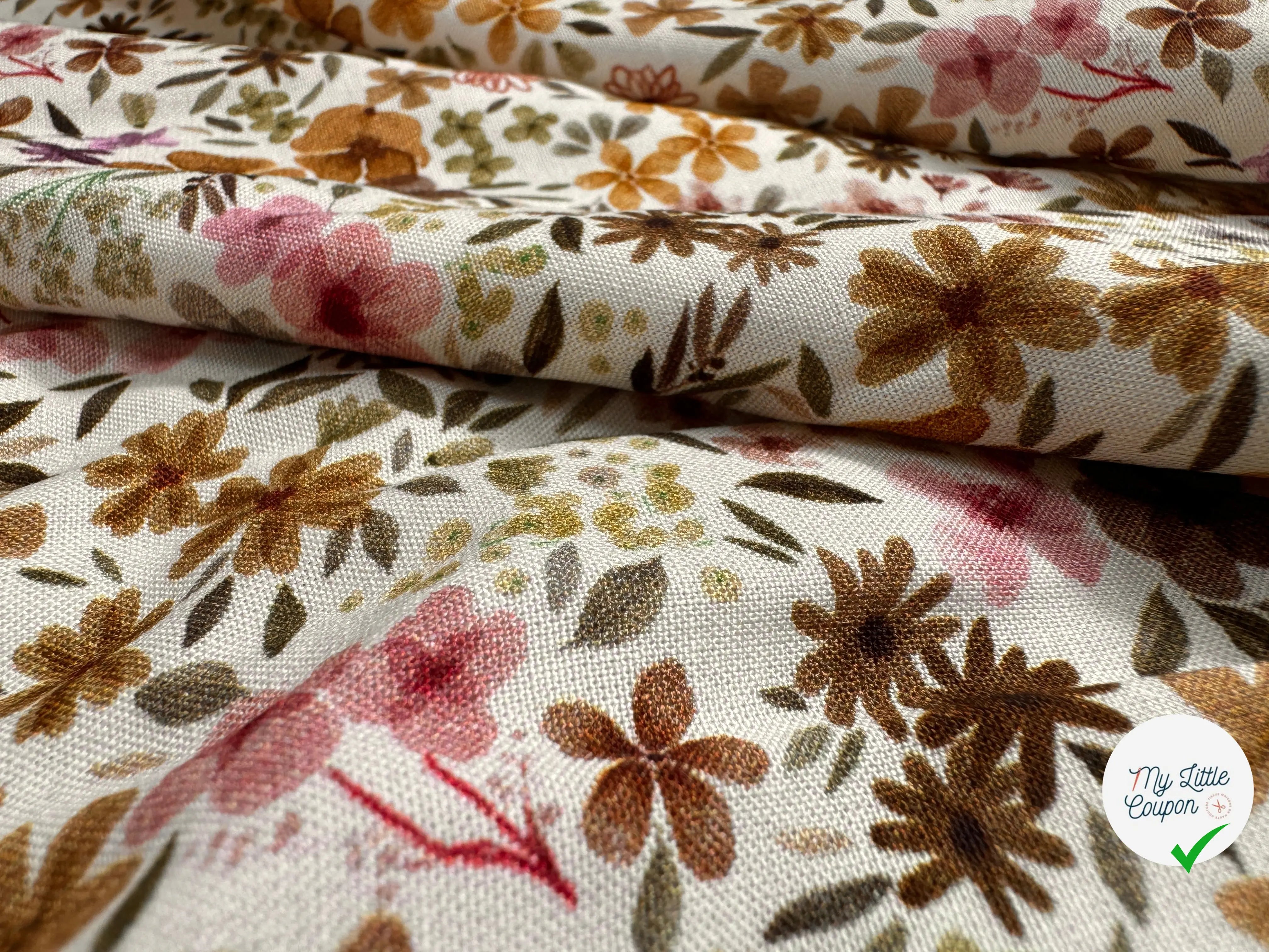 VISCOSE ROMANE NATUREL / LILAS - My Little Coupon