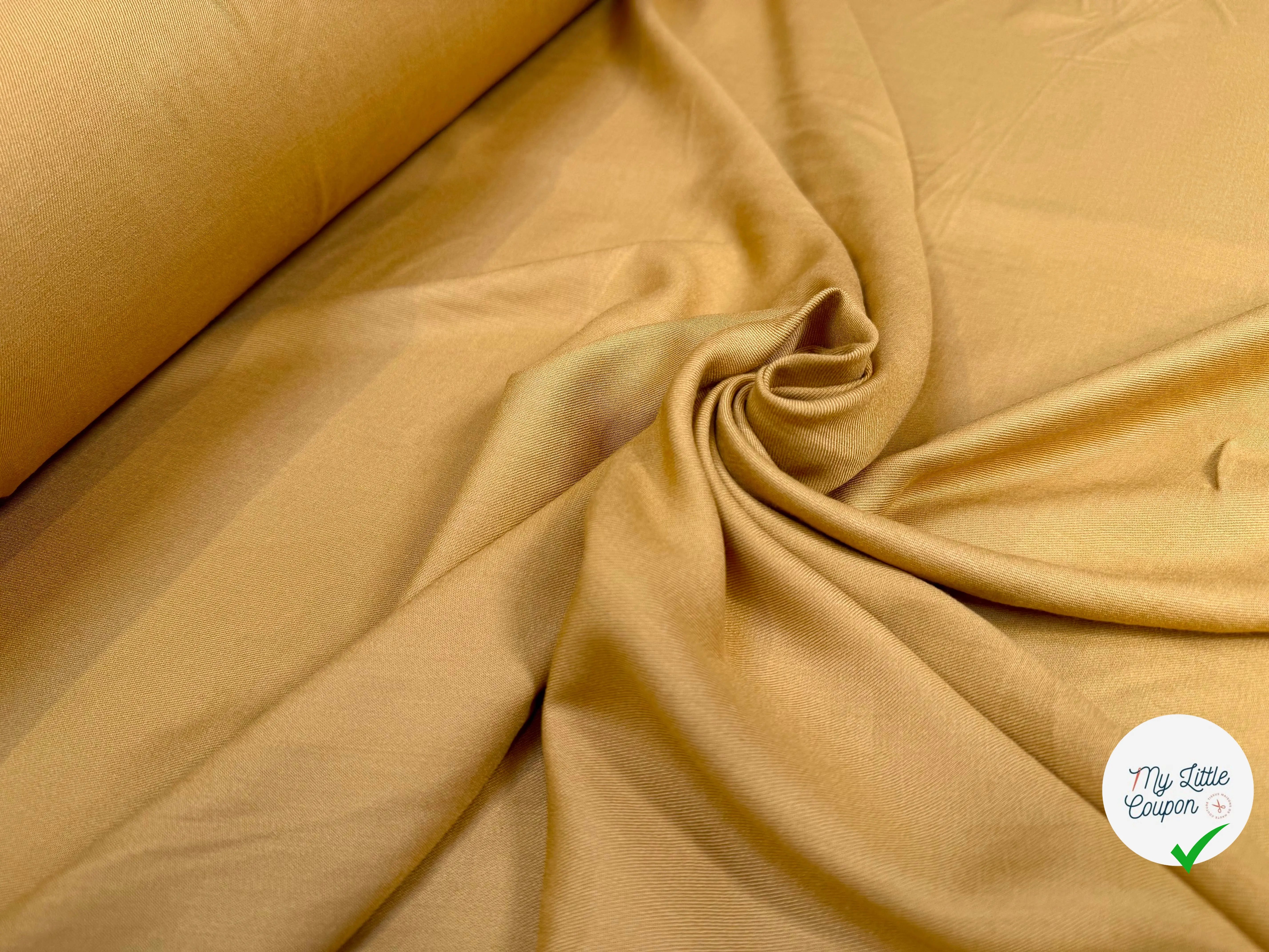 VISCOSE SALOME OCRE 100% VISCOSE - My Little Coupon