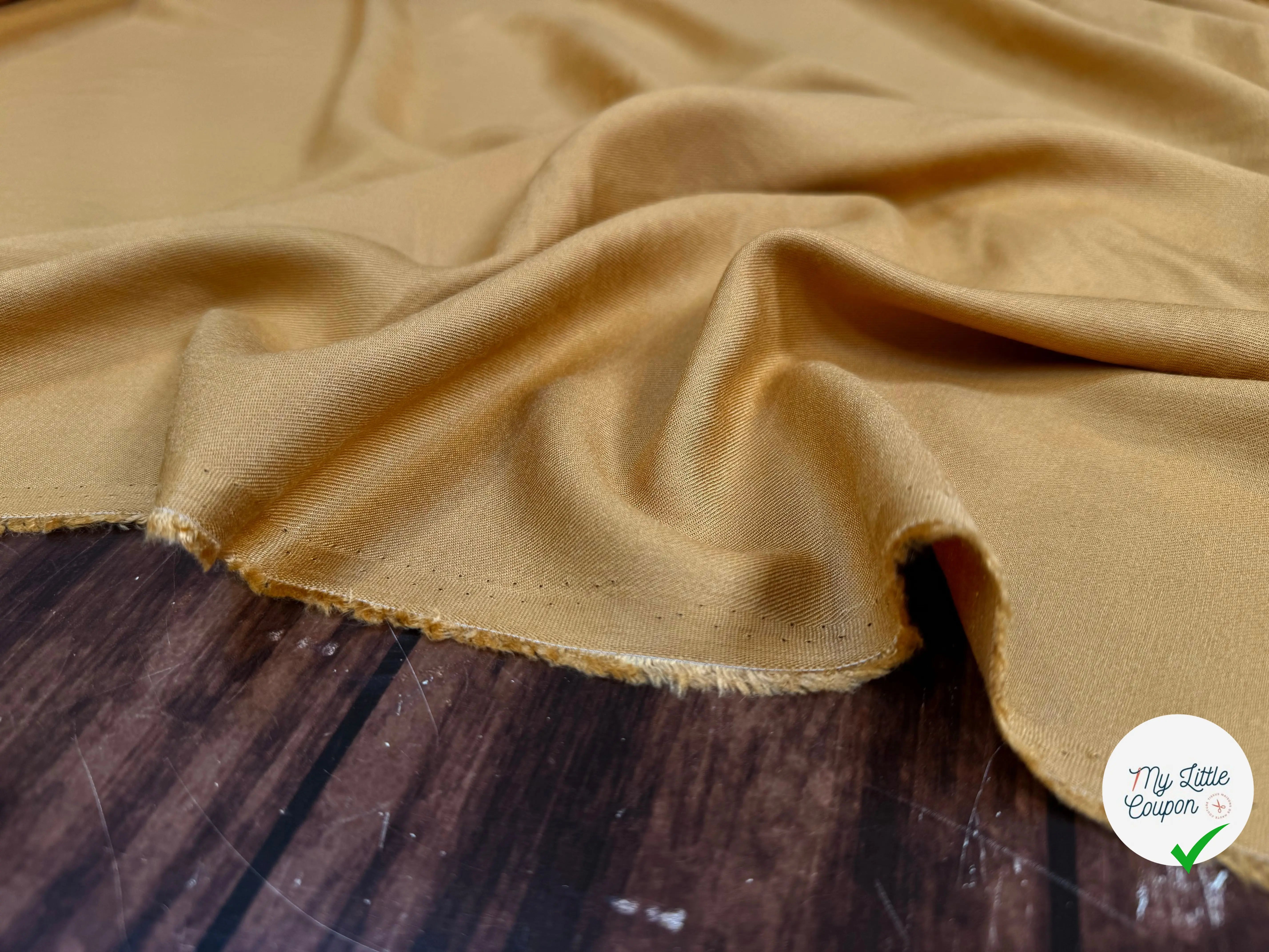 VISCOSE SALOME OCRE 100% VISCOSE - My Little Coupon