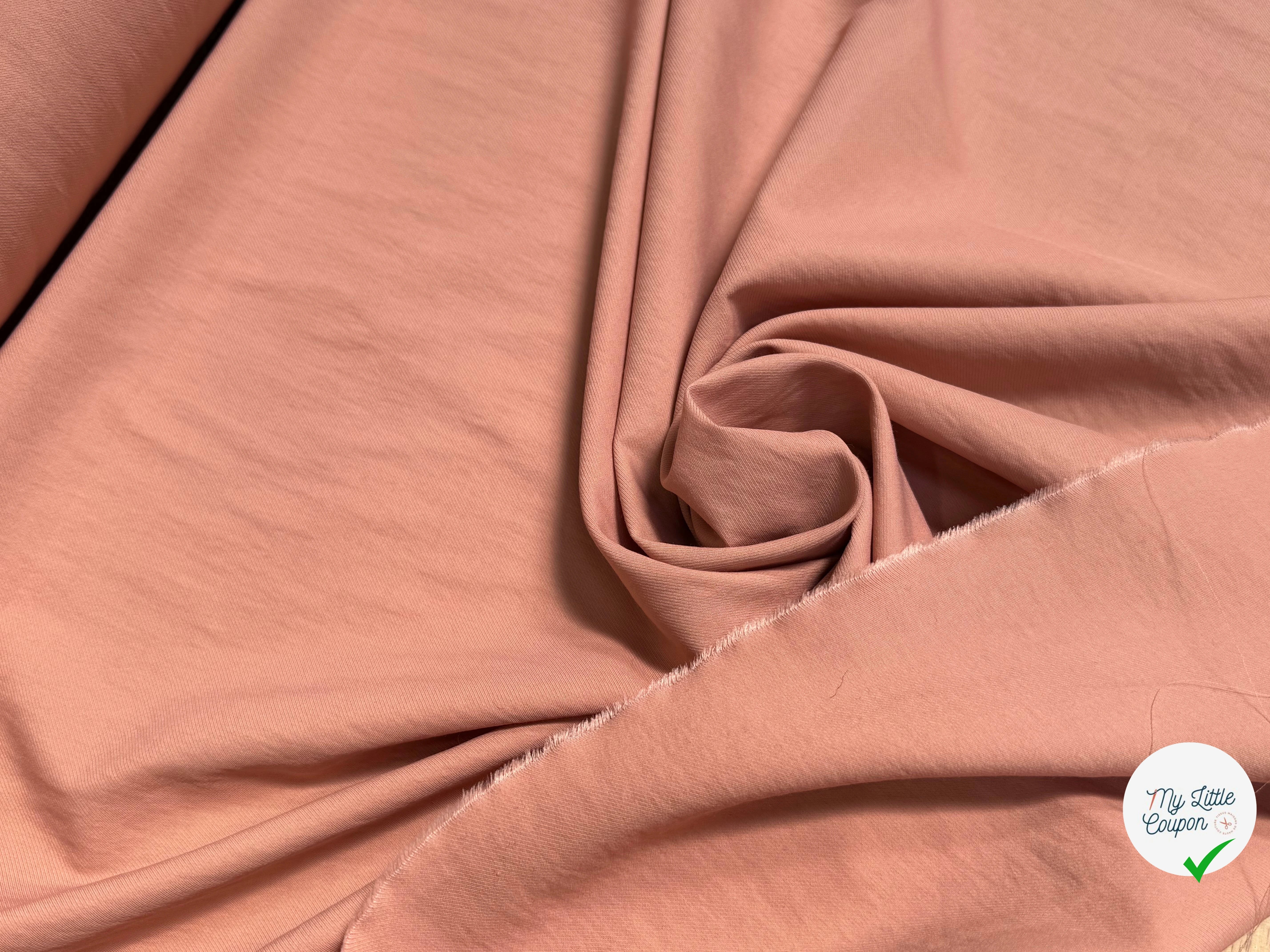 VISCOSE SERGÉE 34% COTON PECHE - My Little Coupon