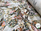 VISCOSE SERGÉE IMPRIMÉE PRINTEMPS LÉGÈREMENT SATINÉ - My Little Coupon