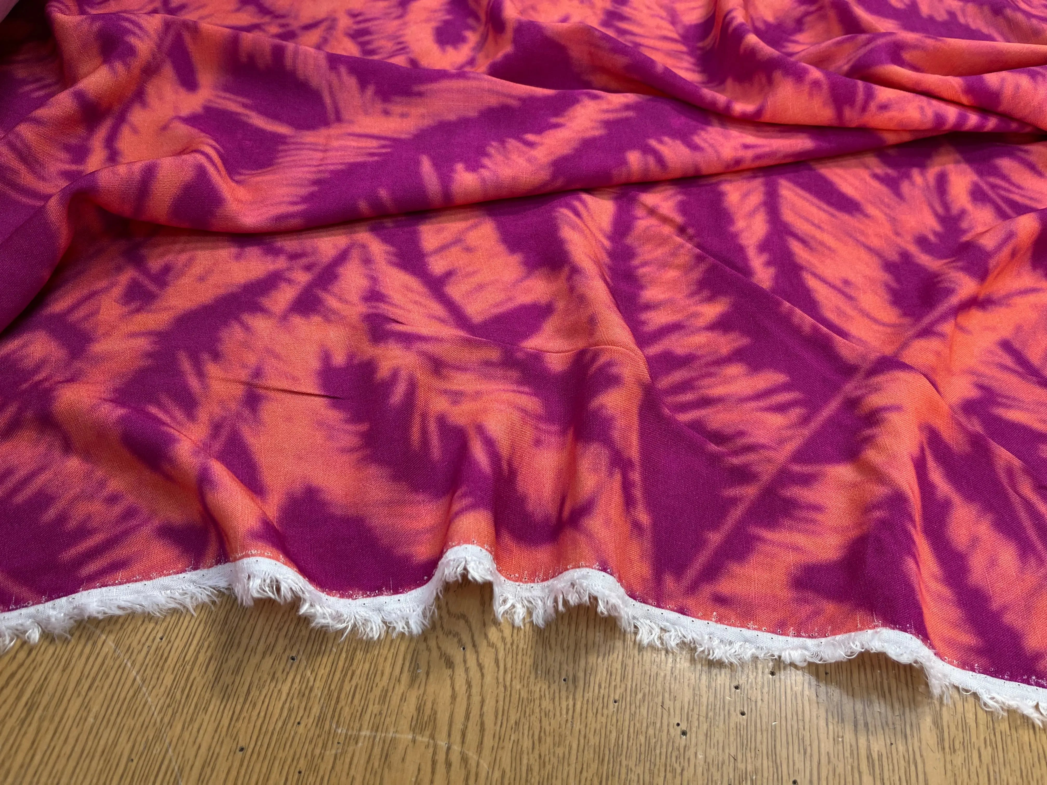 VISCOSE TIE&DYE ROSE&VIOLET - My Little Coupon