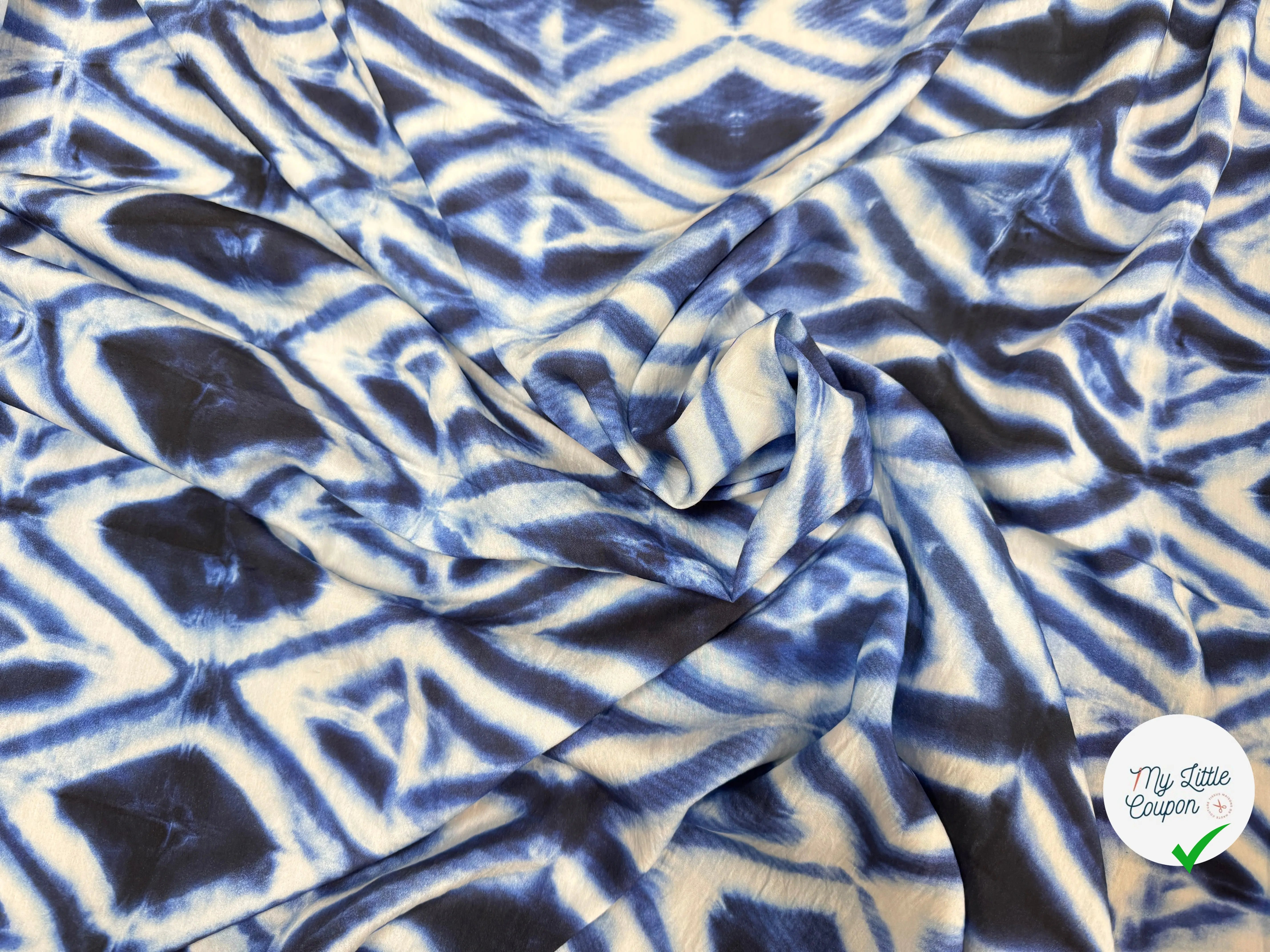 VISCOSE TOUCHE PEAU DE PECHE BLEU - My Little Coupon