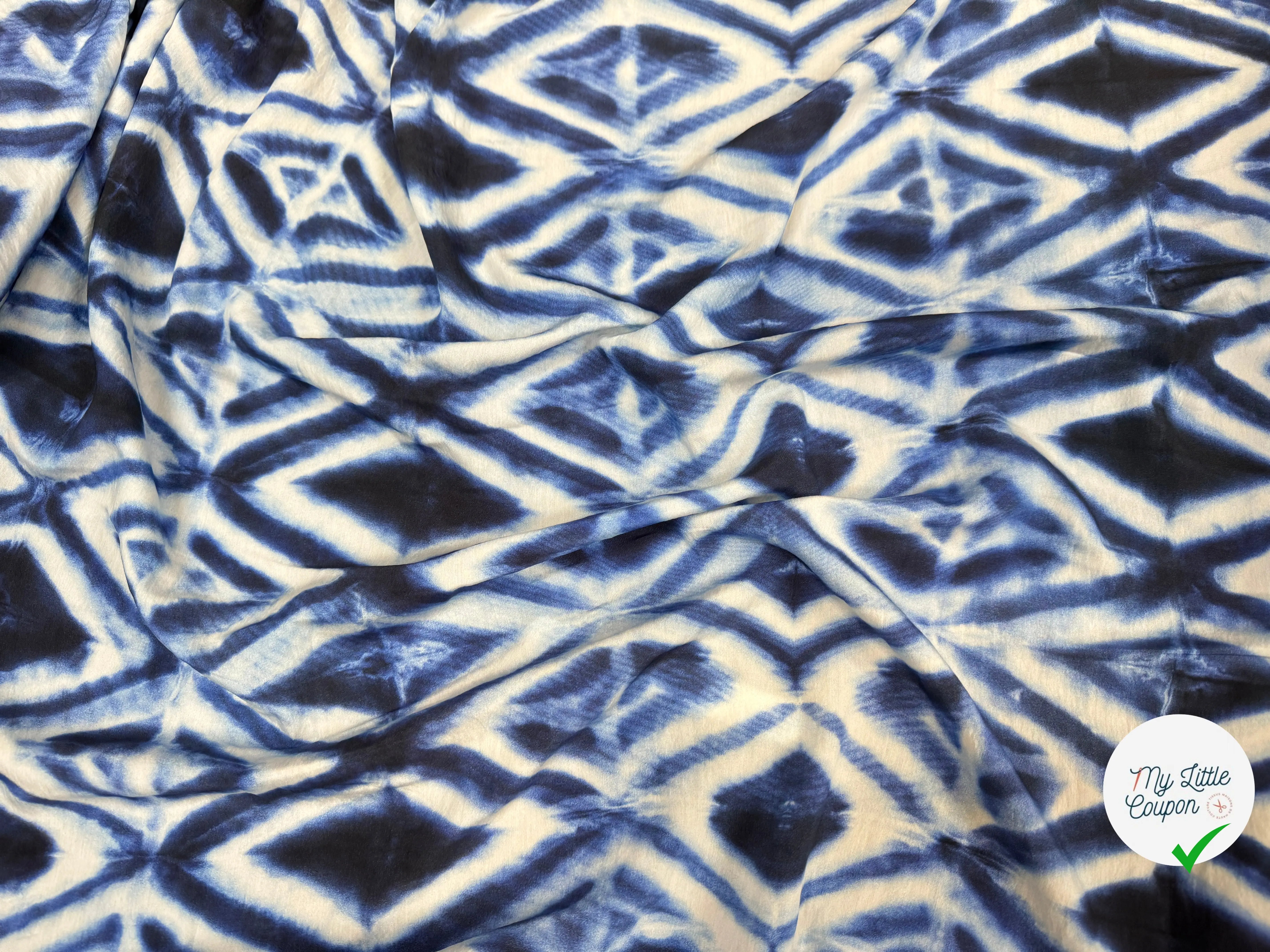 VISCOSE TOUCHE PEAU DE PECHE BLEU - My Little Coupon