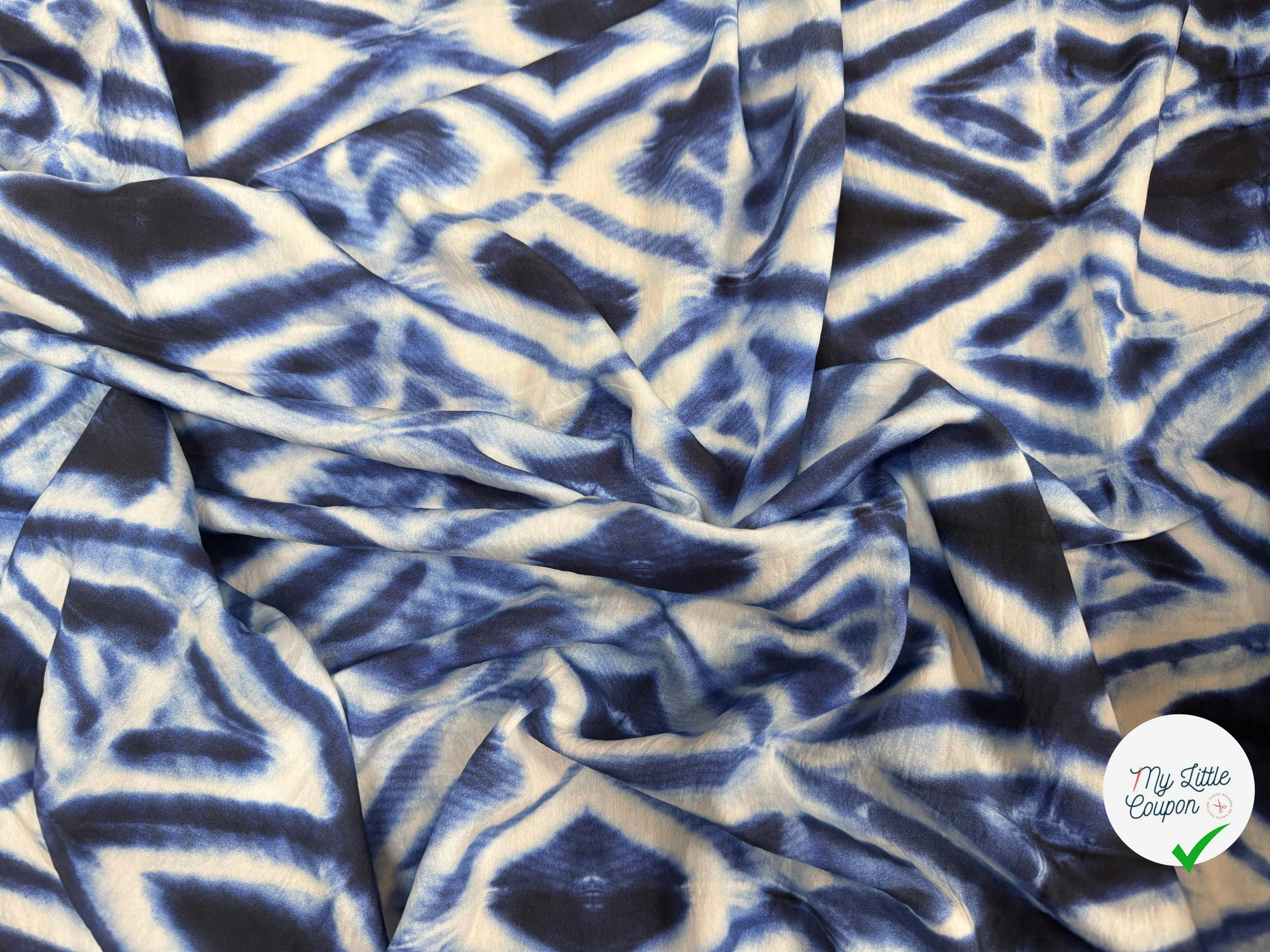 VISCOSE TOUCHE PEAU DE PECHE BLEU - My Little Coupon