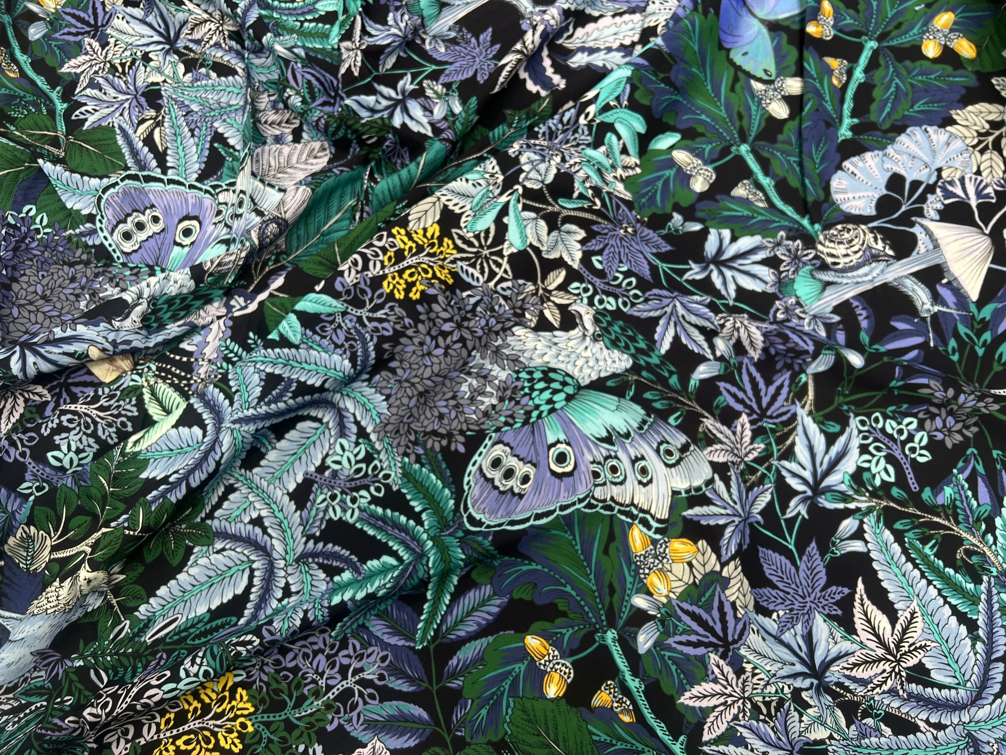 VISCOSE TOUTE DOUCE STRETCH IMPRIMÉE EXOTIQUE FLEURI ANIMALIER - My Little Coupon