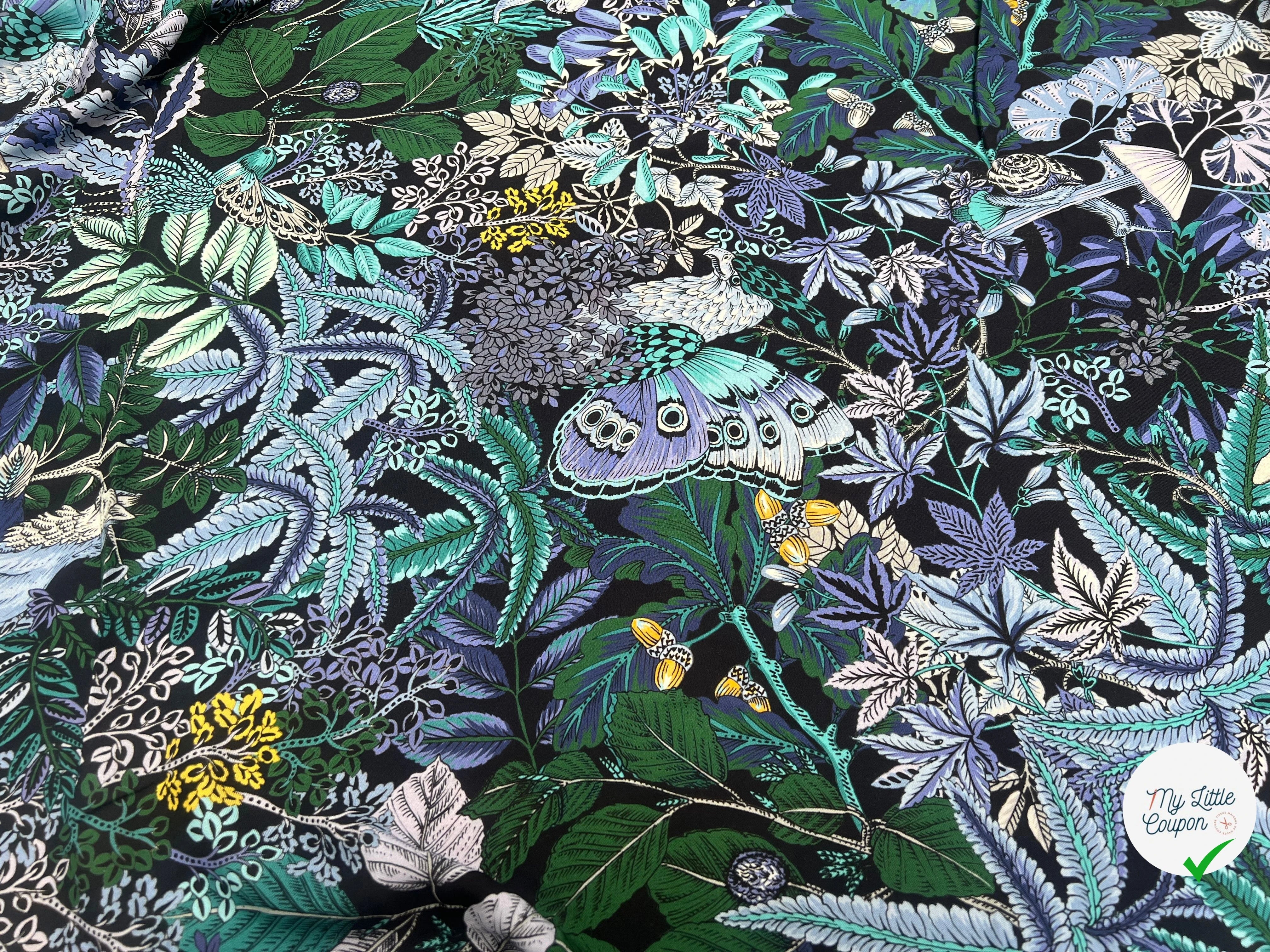VISCOSE TOUTE DOUCE STRETCH IMPRIMÉE EXOTIQUE FLEURI ANIMALIER - My Little Coupon