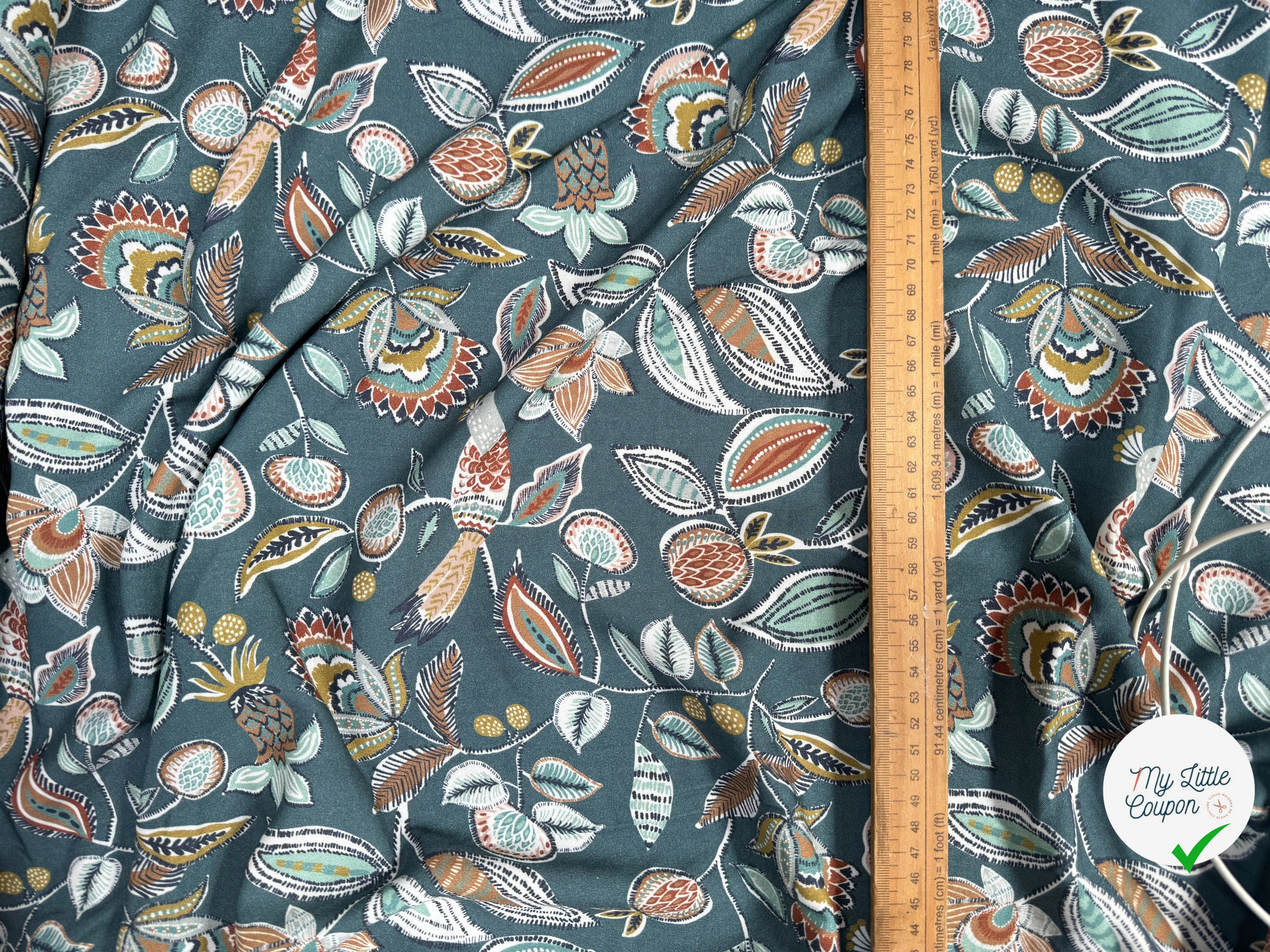 VISCOSE VAMIKA ARDOISE / TOFFEE - My Little Coupon