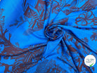 VISCOSE VELOUTÉ SUBLIME BLEU ARFICA LEGEREMENT SATINÉE - My Little Coupon