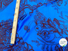 VISCOSE VELOUTÉ SUBLIME BLEU ARFICA LEGEREMENT SATINÉE - My Little Coupon