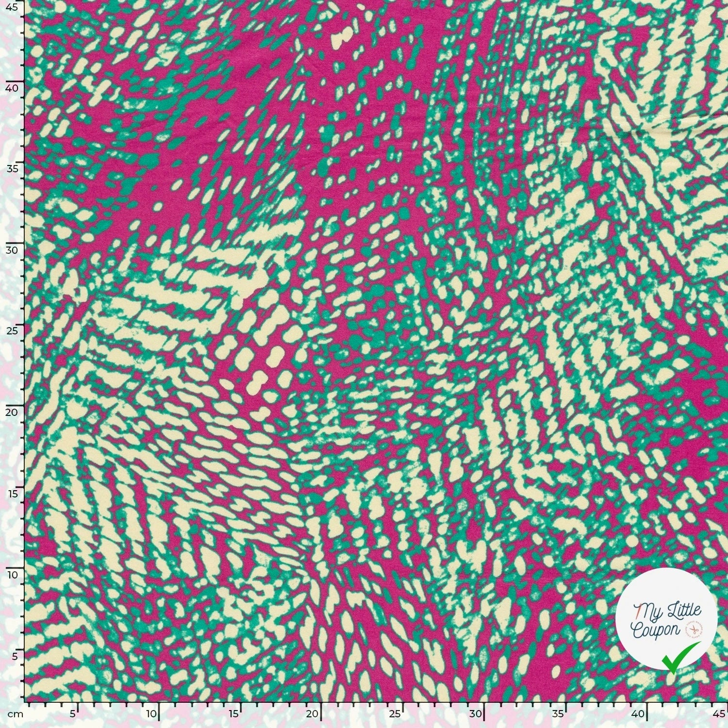 VISCOSE VORTEX JERSEY ABSTRACT ABSTRAIT ROSE - My Little Coupon