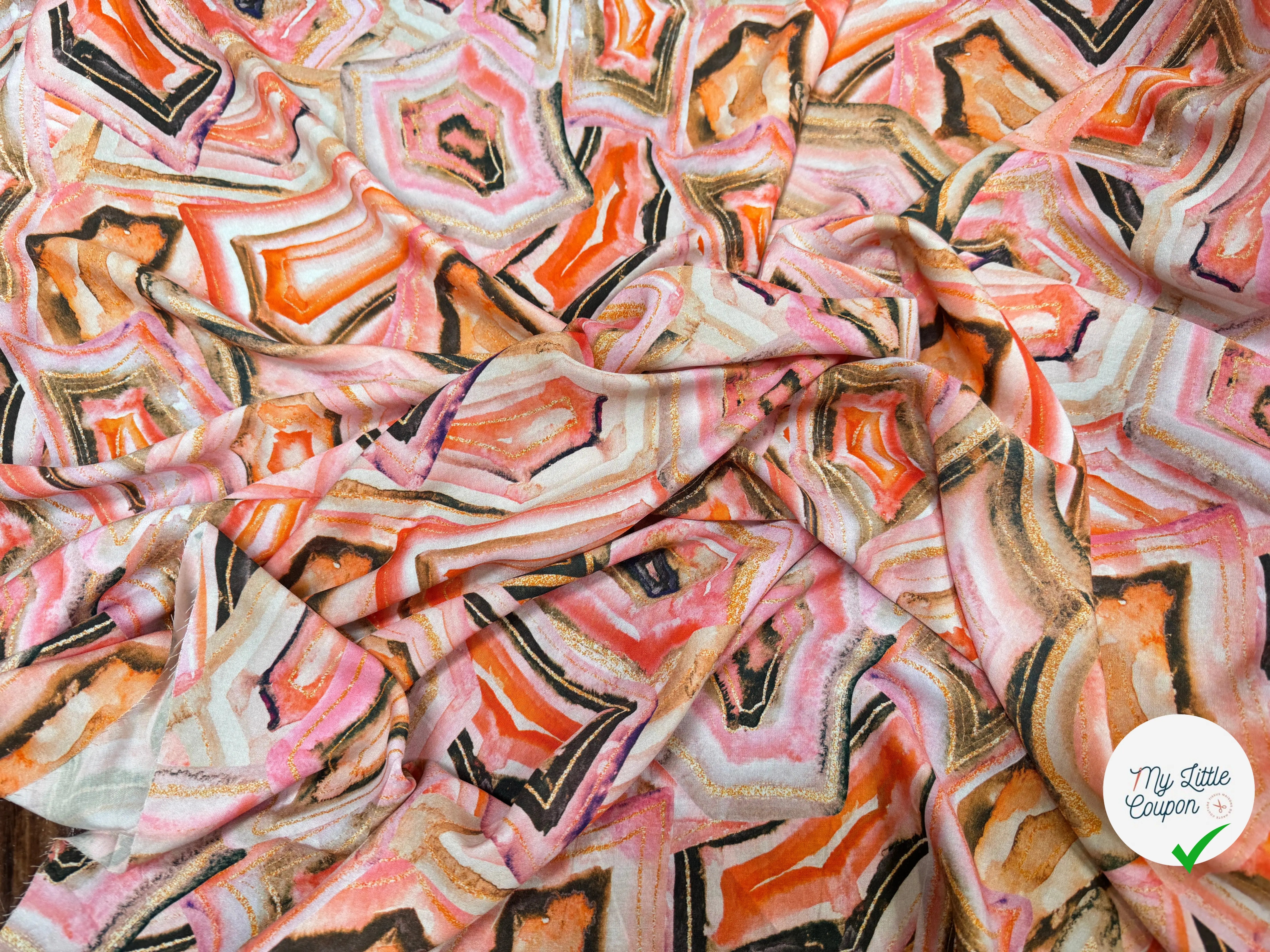 VISCOSE WOVEN DIGITAL STYLEZ GEOMETRIC - My Little Coupon