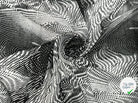 VOILE CHIFFON BLACK AND WHITE ANIMALIER MLC INTERN