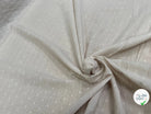 VOILE COTON PLUMETIS ÉCRU - My Little Coupon