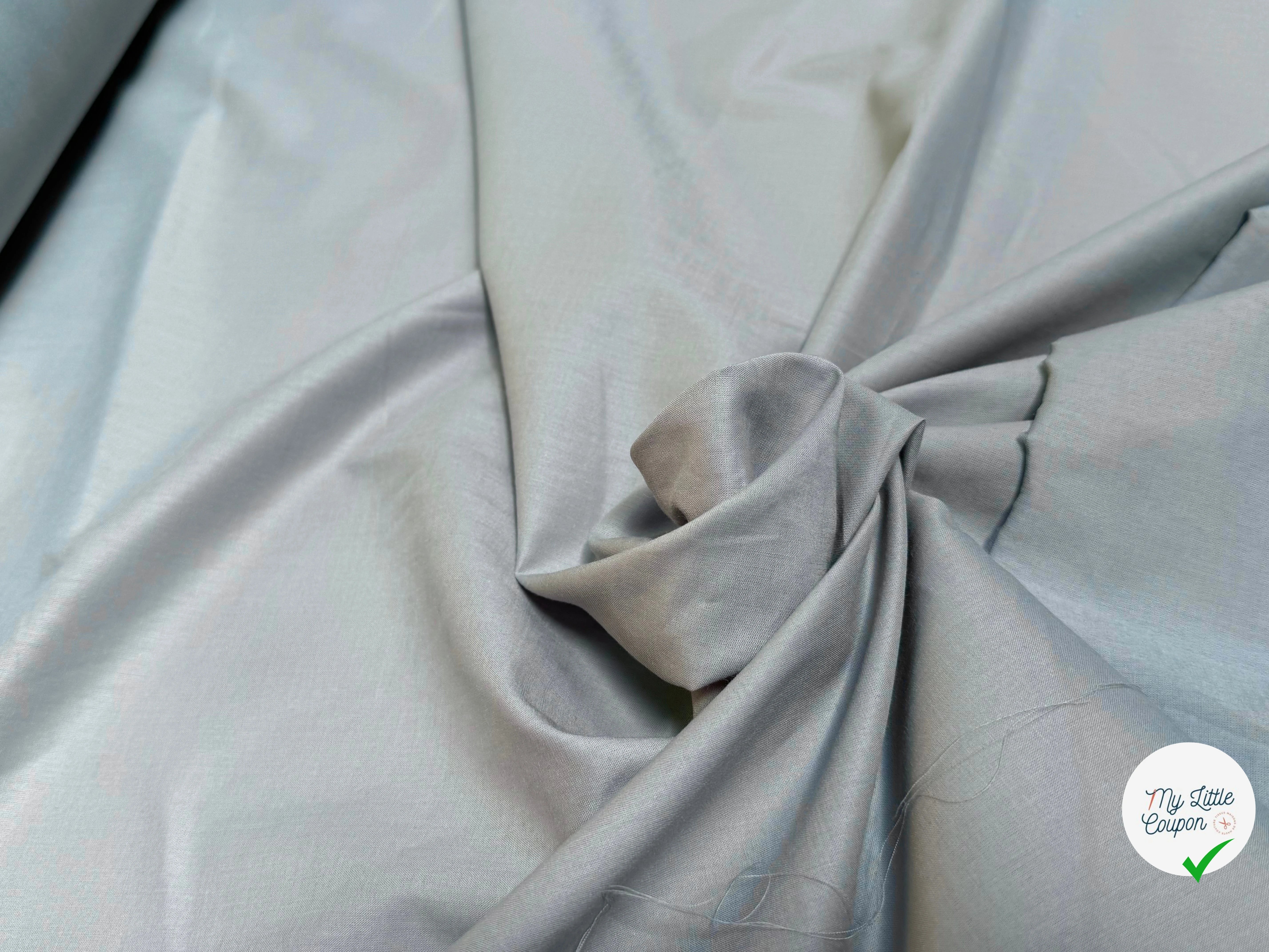 VOILE DE COTON BEAU BLEU DRAGÉE - My Little Coupon
