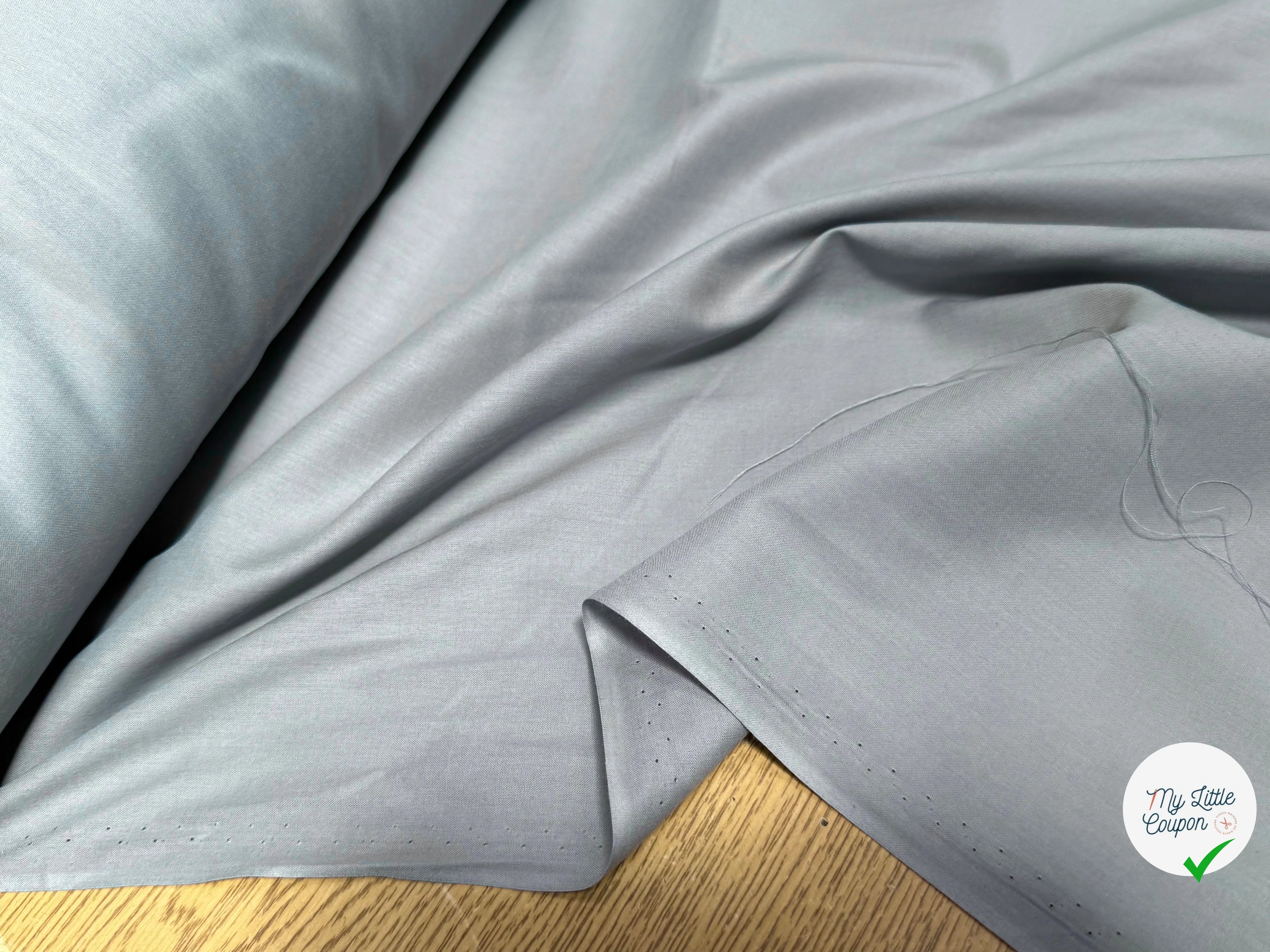 VOILE DE COTON BEAU BLEU DRAGÉE - My Little Coupon