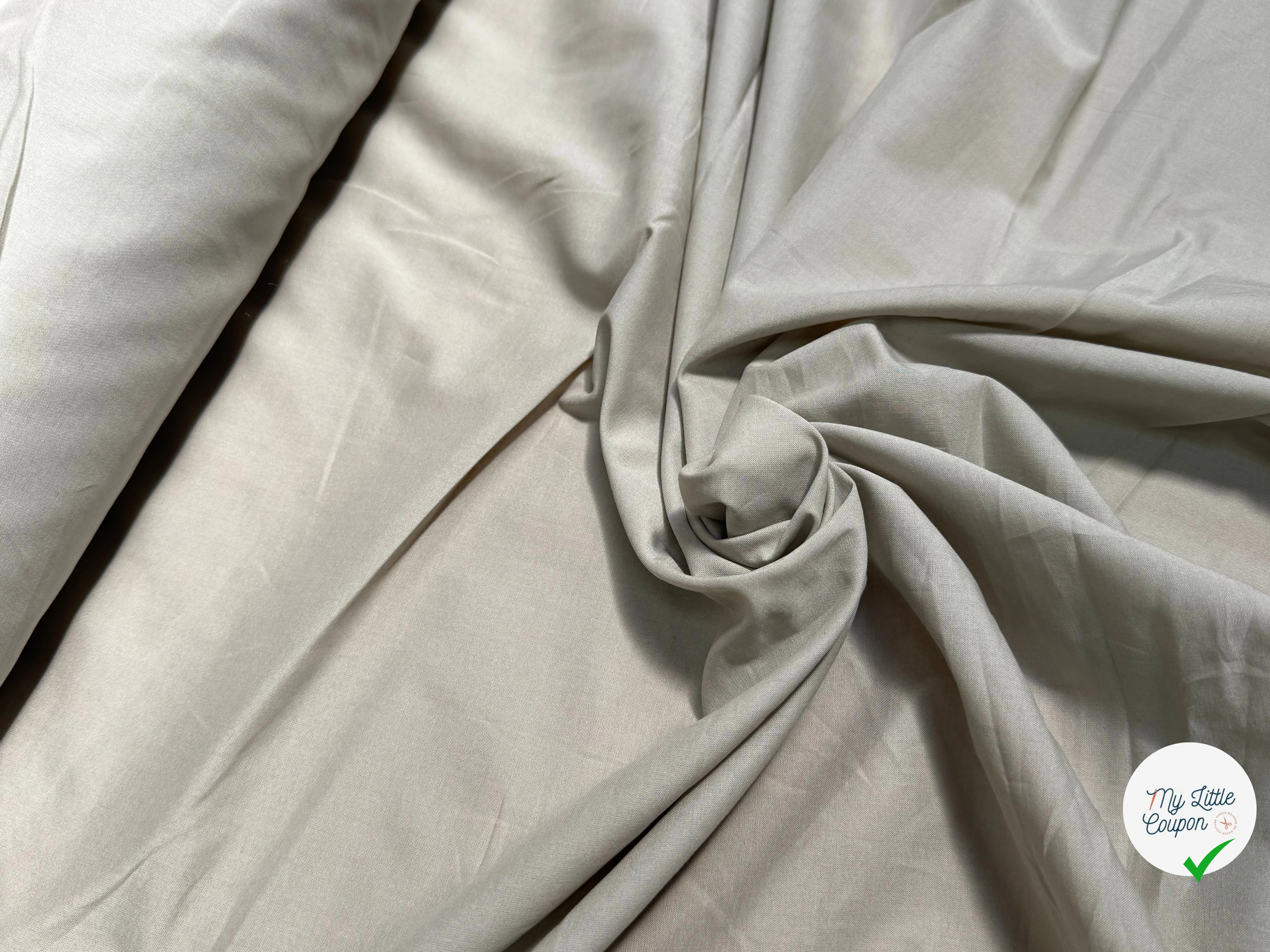 VOILE DE COTON BELLE DENSITÉ BEIGE FONCÉ - My Little Coupon